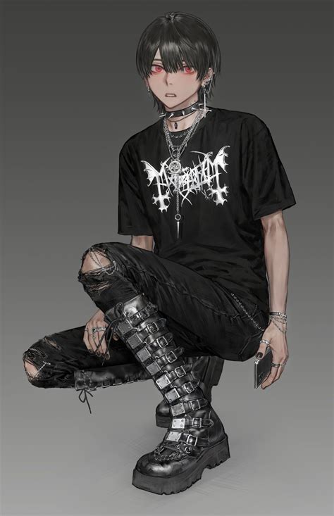 anime guy goth|gothic anime christian.